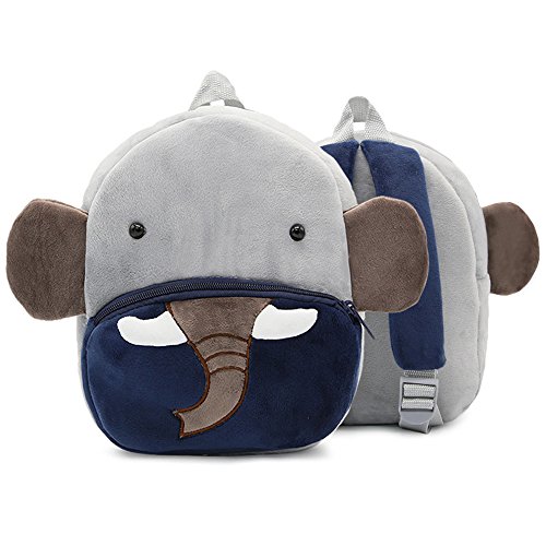 Preisvergleich Produktbild DafenQ Babyrucksack Kindertasche Kinderrucksack Umhängetasche Schultertasche mit Tieren Schule Kindergarten für Mädchen Jungen (Elefant)