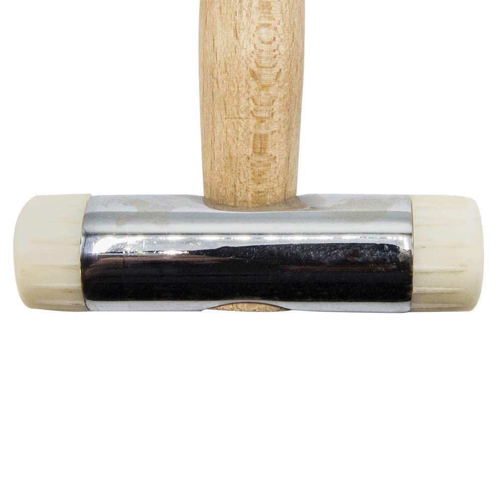 Bellota 8050-32 Martillo De Nylon Con Mango De Madera, Cabezas Recambiables + 8011-D Martillo, Bola Mecánica Mango De, Madera Gramos, Metal, 540 G