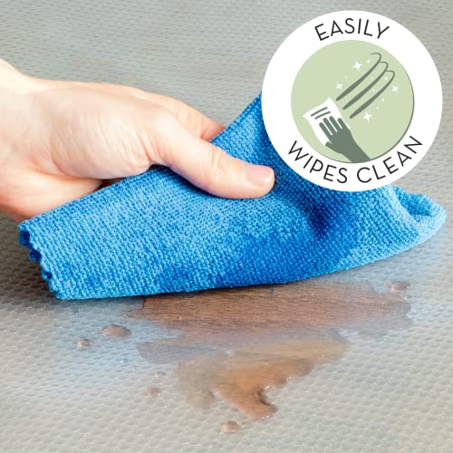 S&T Inc. Splat Mat For Under High Chair, Water Resistant Plastic Floor Mat, 42 Inch Diameter Round, Clear #TOP2