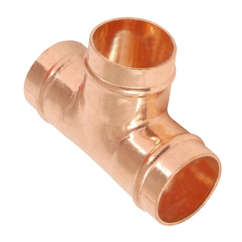 Bolsa de 10-22 mm con anillo de soldadura igual en T (también conocido como T de 22 mm/accesorios de fontanería también disponibles en 8 mm, 10 mm, 15 mm, 22 mm, 28 mm, 35 mm, 42 mm y 54 mm)