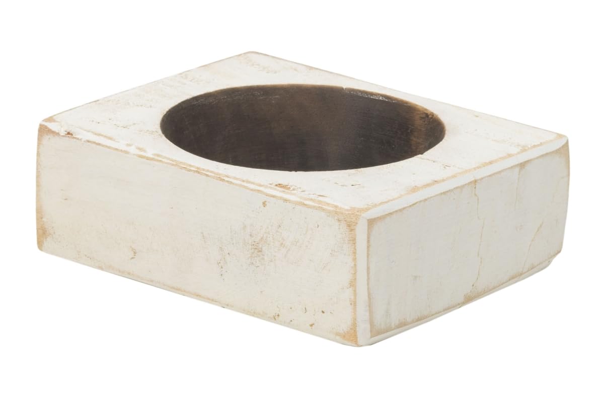 HomeRoots 416254 5.5 x 2.25 x 6.75 in. Wide Pillar Tabletop Pillar Candle Holder