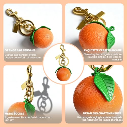 InterCat Cute Orange Fruit Purse Keychain Set - image 3