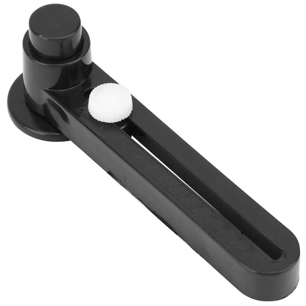 Portable Adjustable Badge Photo Circle Cutter DIY Paper Cutting Rotary Cutter Tool for Crafting and Scrapbooking Black Plastic