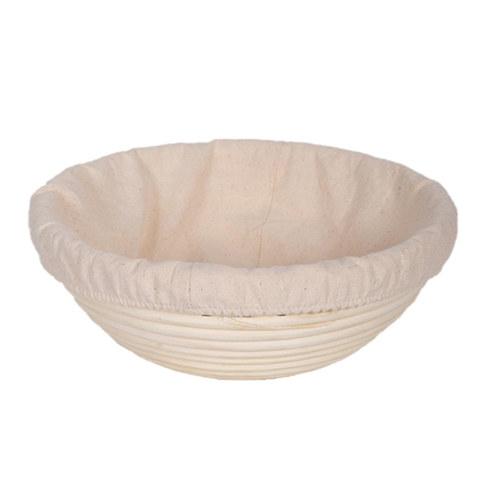 Blaward 20X8cm Sourdough Proving Basket,Round Banneton Basket With Cloth Liner Natural Rattan Bread Proofing Basket For Bread Making Sourdough Starter Kit Bread Making Accessories (, 13X6cm)