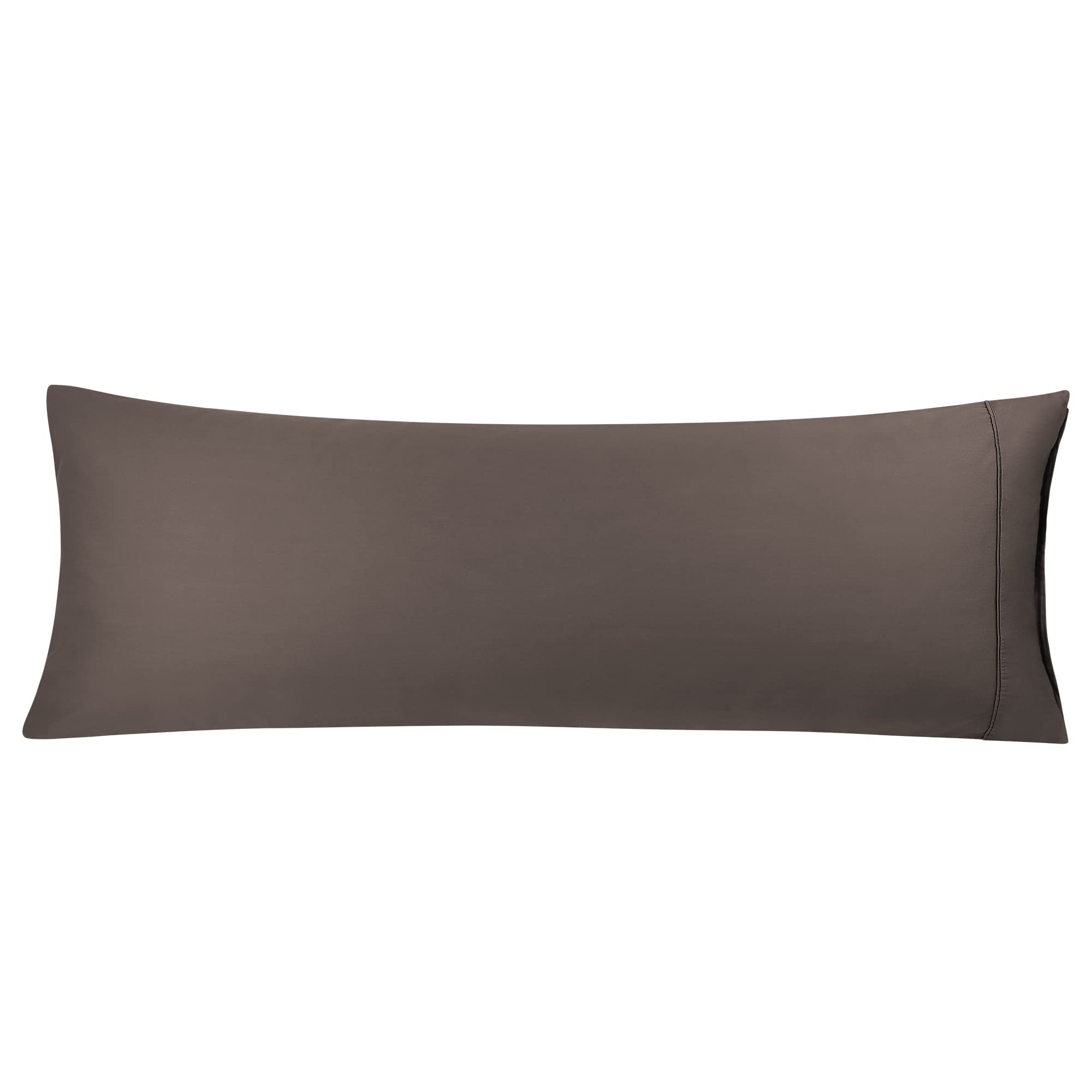 PiccoCasa Body Pillow Cover Super Soft Cotton Bolster Pillow Covers for Full Body Pillow 1PCS Body Pillow Case with Zipper Closure for Adults 20"x54"/ 4.6ft Beaver
