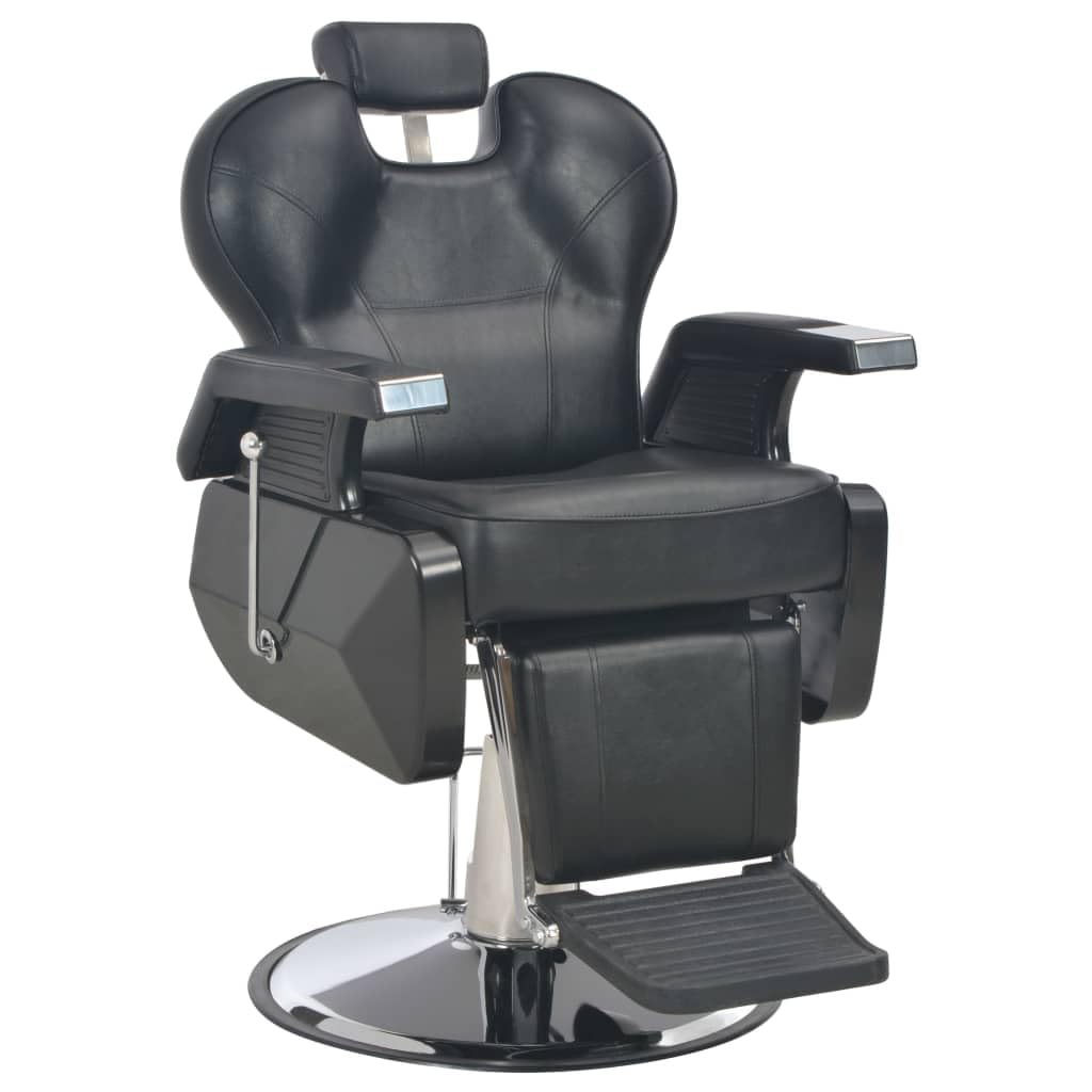 vidaXL Silla Peluquería Giratoria Cuero PE Sillón Barbería Cortar Pelo Barba