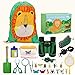 kramow Esplorazioni della Natura per Bambino Giocattolo 27PCS,Giocattolo Bambina 3 Anni,Set di Binocolo per Bambini,Educativo Bambini 3 Anni 4 Anni 5 Anni