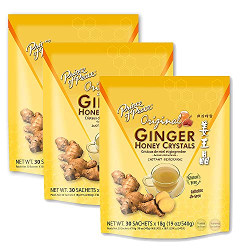 Z. Emma Ginger Honey Crystals Instant 30 Sachets ,For Nausea Relief And Soothes Throat ,Easy To Brew Ginger And Honey Crystals (Pack Of 3) 3Pack #TOP14