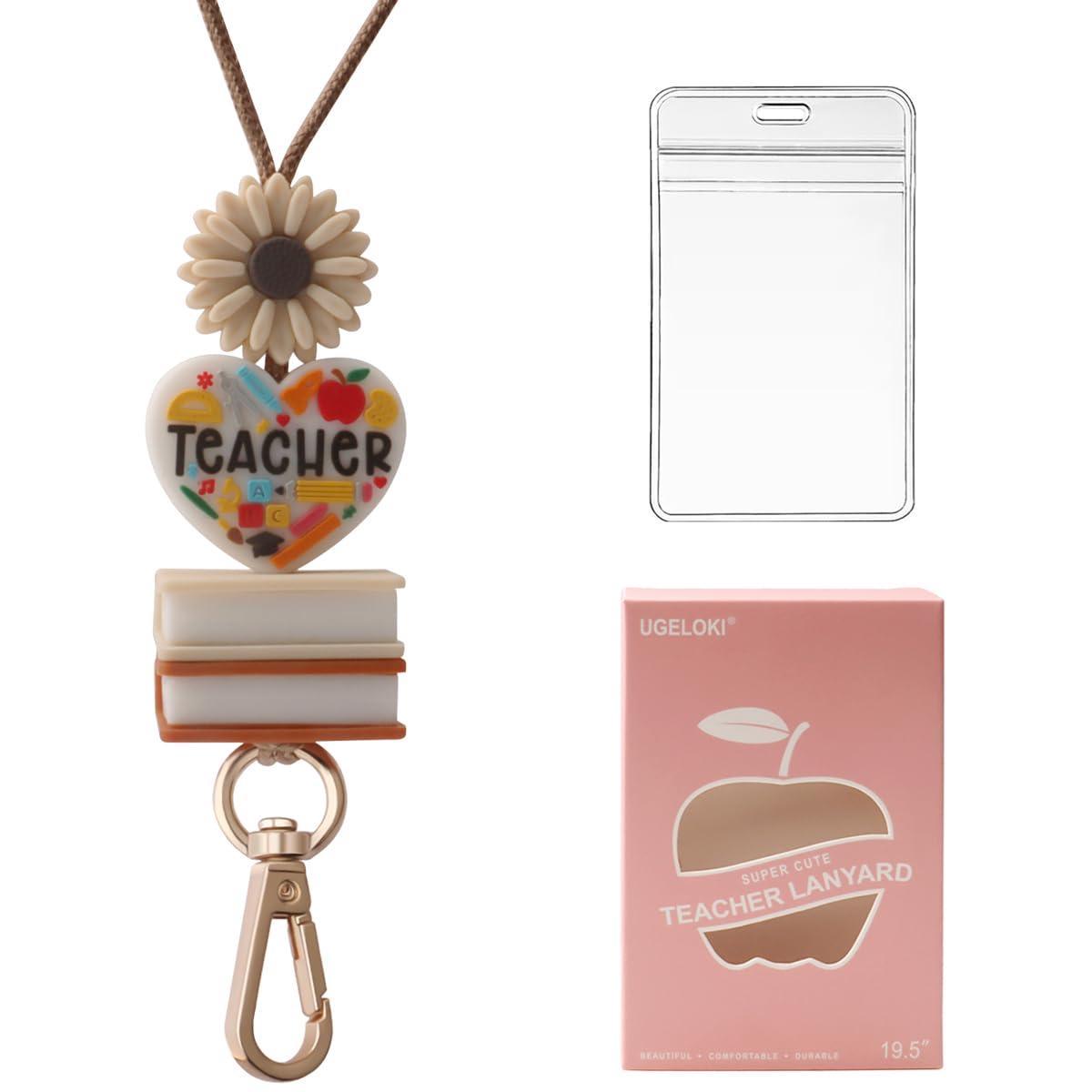 2025 Super Cute Teacher Lanyard, School ID Lanyards with Safety Breakaway Clasp for Teachers, Nurses & Faculty-image-20