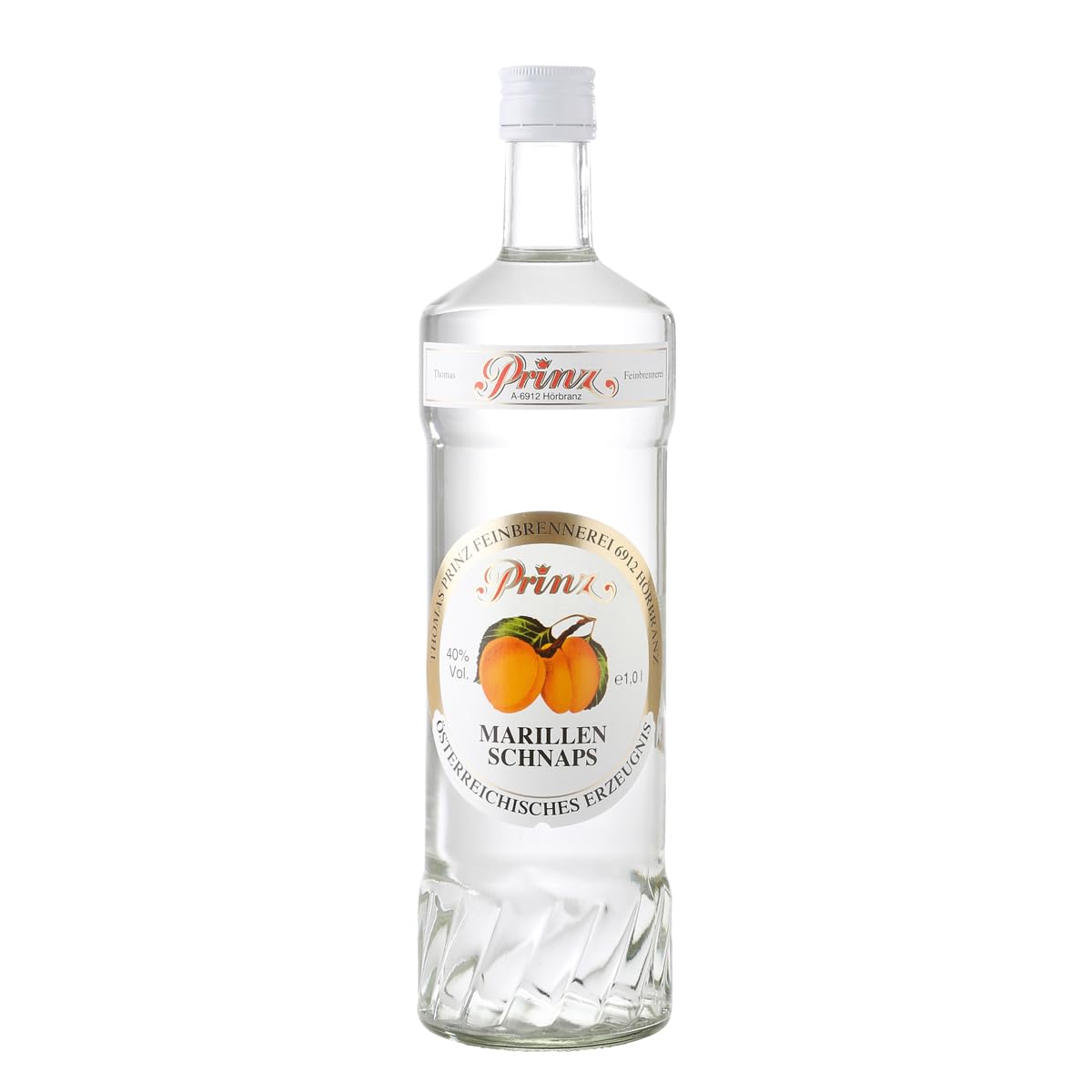 Prinz Fein-Brennerei Marillenschnaps Obstbrand (1 x 1 l)