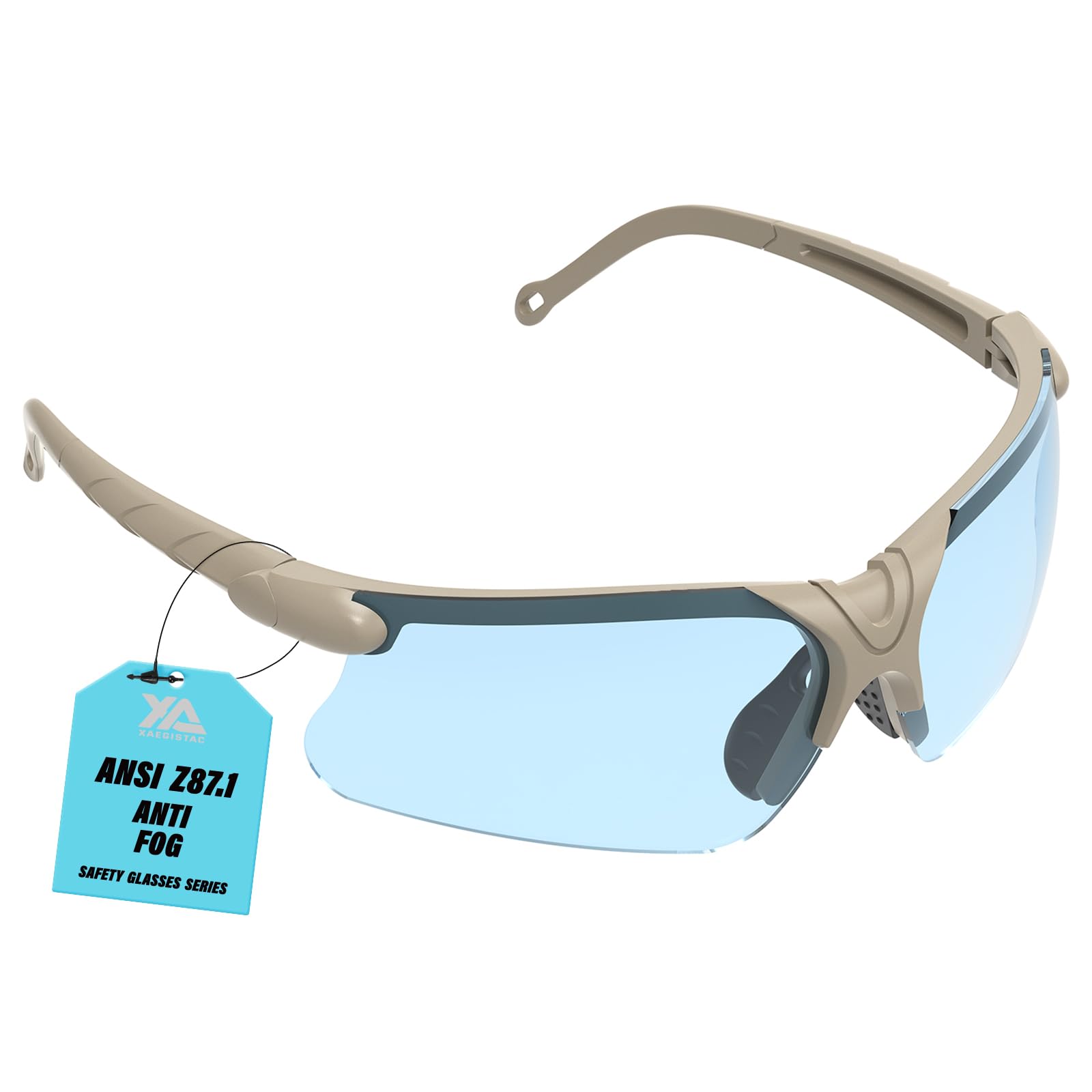 xaegistac Shooting Glasses with Case-Safety Glasses Anti Fog