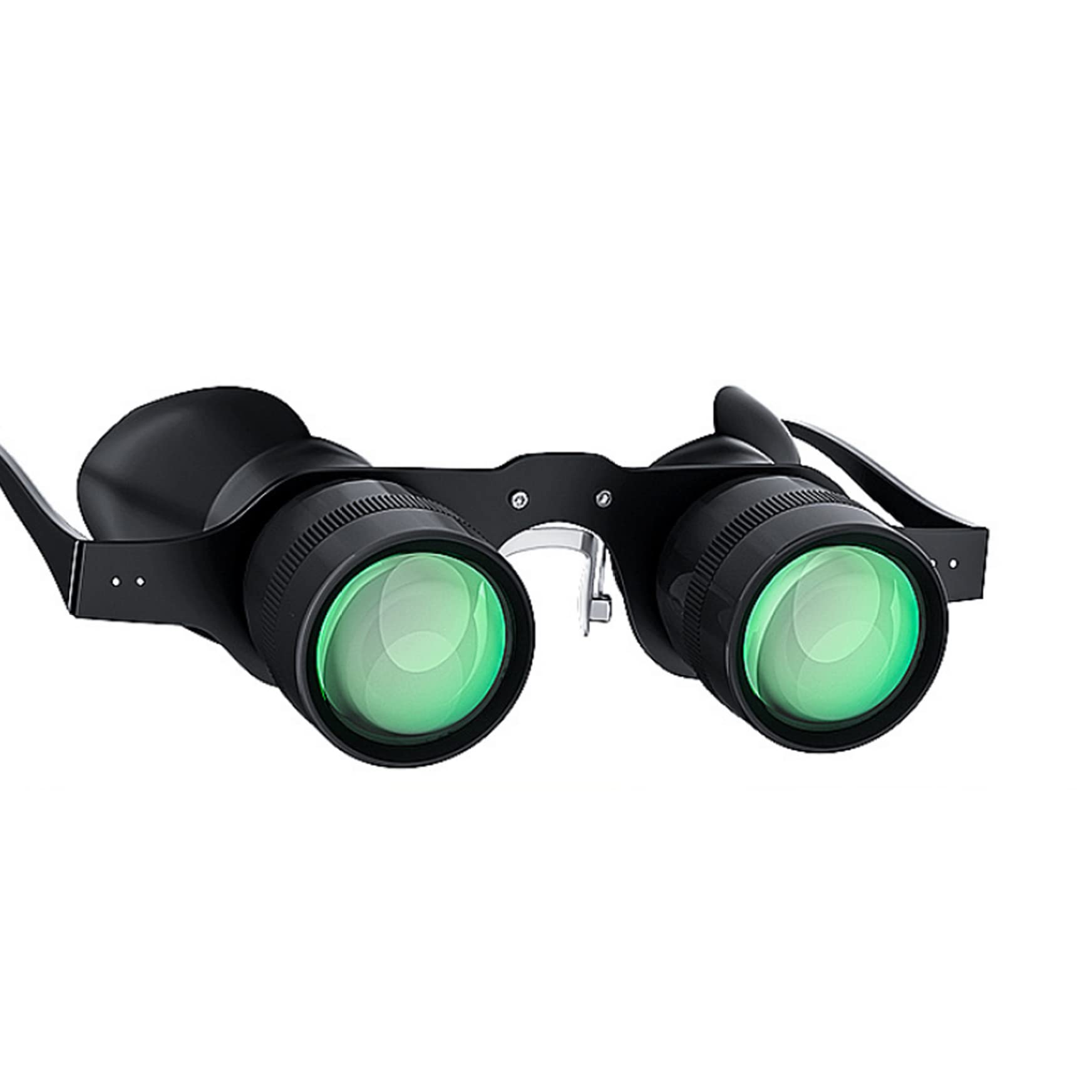 Gafas binoculares binoculares Gafas de Manos portátiles binoculares Libres telescopio 10x Vasos Zoom para Pesca al Aire Libre