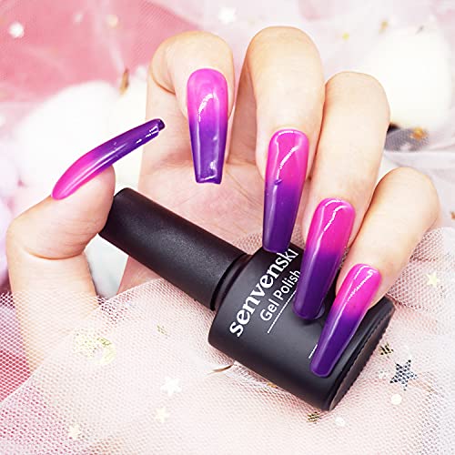 Kit de esmaltes en gel termocromáticos para uñas miniatura 4