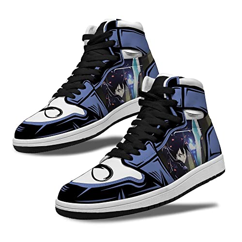 Chaussures de basket-ball Obsession imprimé animé respirantes lacet taille 43 1/3
