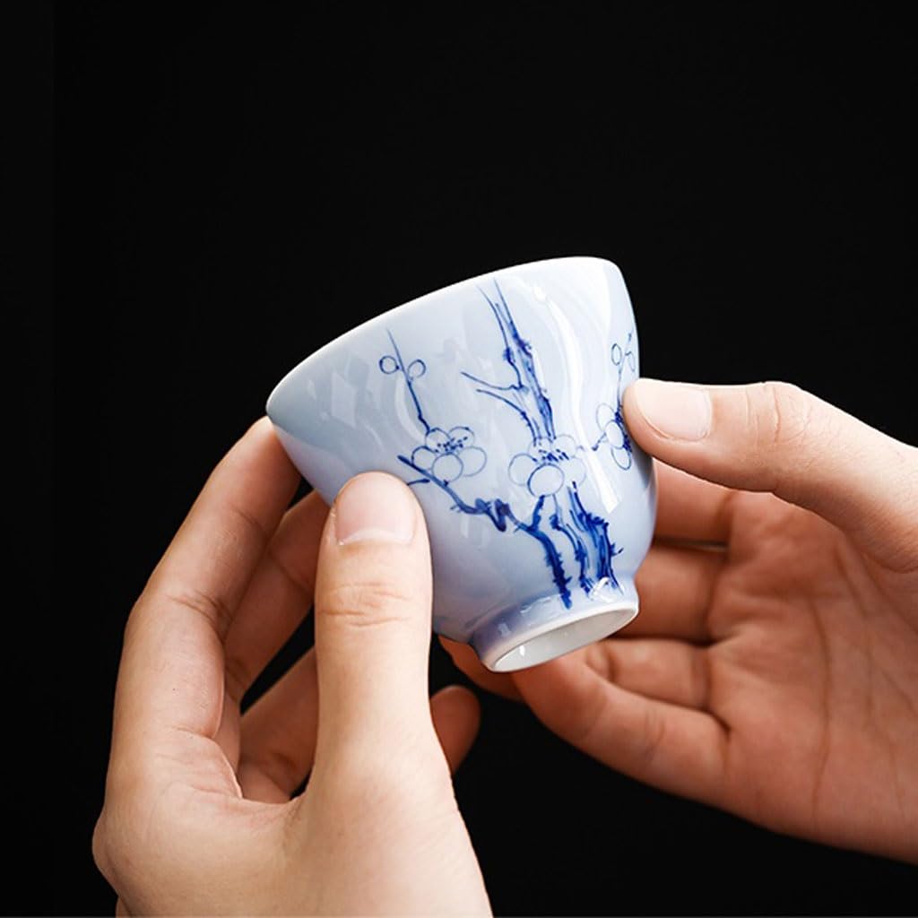 Filiżanki Matcha Ręcznie Malowana Śliwka Kwiat Herbaty Kubek Host Kubek Domowy Ceramiczny Kubek Do Herbaty Kuchnia Wykwintny Osobisty Kubek Do Herbaty Zestaw Do Herbaty Kubek Zaparzacz
