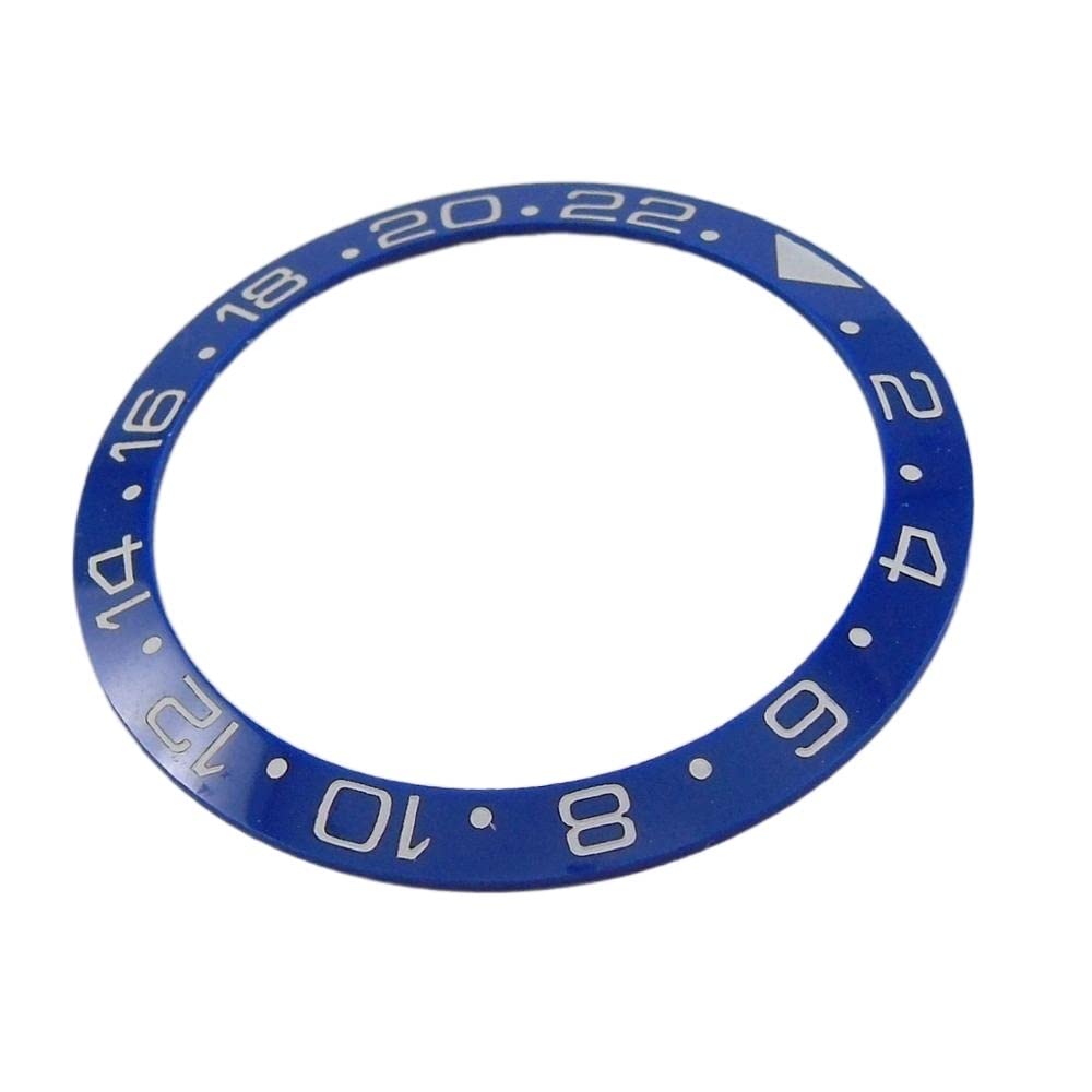 Ziyouao Blue Bezel Watch Insert Loop 38Mm Black Blue Green Bezel Insert Fit For 40Mm Watch Ceramic Watch Bezel Insert(Color:blue Bezel)