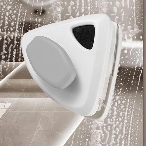 Limpiador Magnetico Para Cristales Doble Acristalamiento 15 24mm, Limpia Ventanas De Doble Cara, Ligero Y Portátil, Ventanas Gran Altura,Balcón,Oficina Limpiacristales Profesional