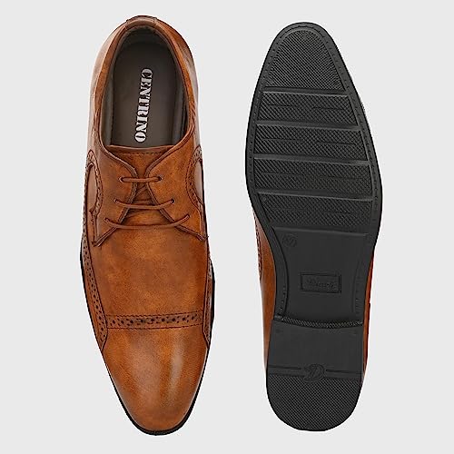 Image of Centrino Formal Shoe for Men | Soft Cushioned Insole for All-Day Comfort | Premium Craftsmanship & Durable Build |Stylish & Elegant Design | Perfect for Office, Business Casual & Formal Attire (6425)