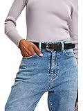 edc by ESPRIT Ledergürtel mit Metallschnalle