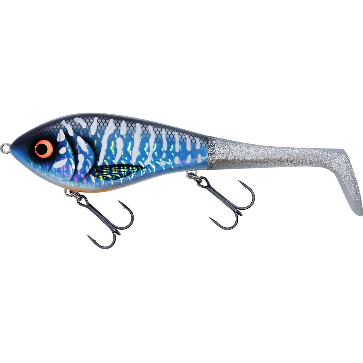 Westin Swim Tail Hybrid 12 cm 62 g Suspending 1 Body 2 Tails Lagoon Pike