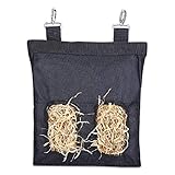 Fácil de usar, la bolsa de alimentación de heno se fija en casi cualquier jaula.