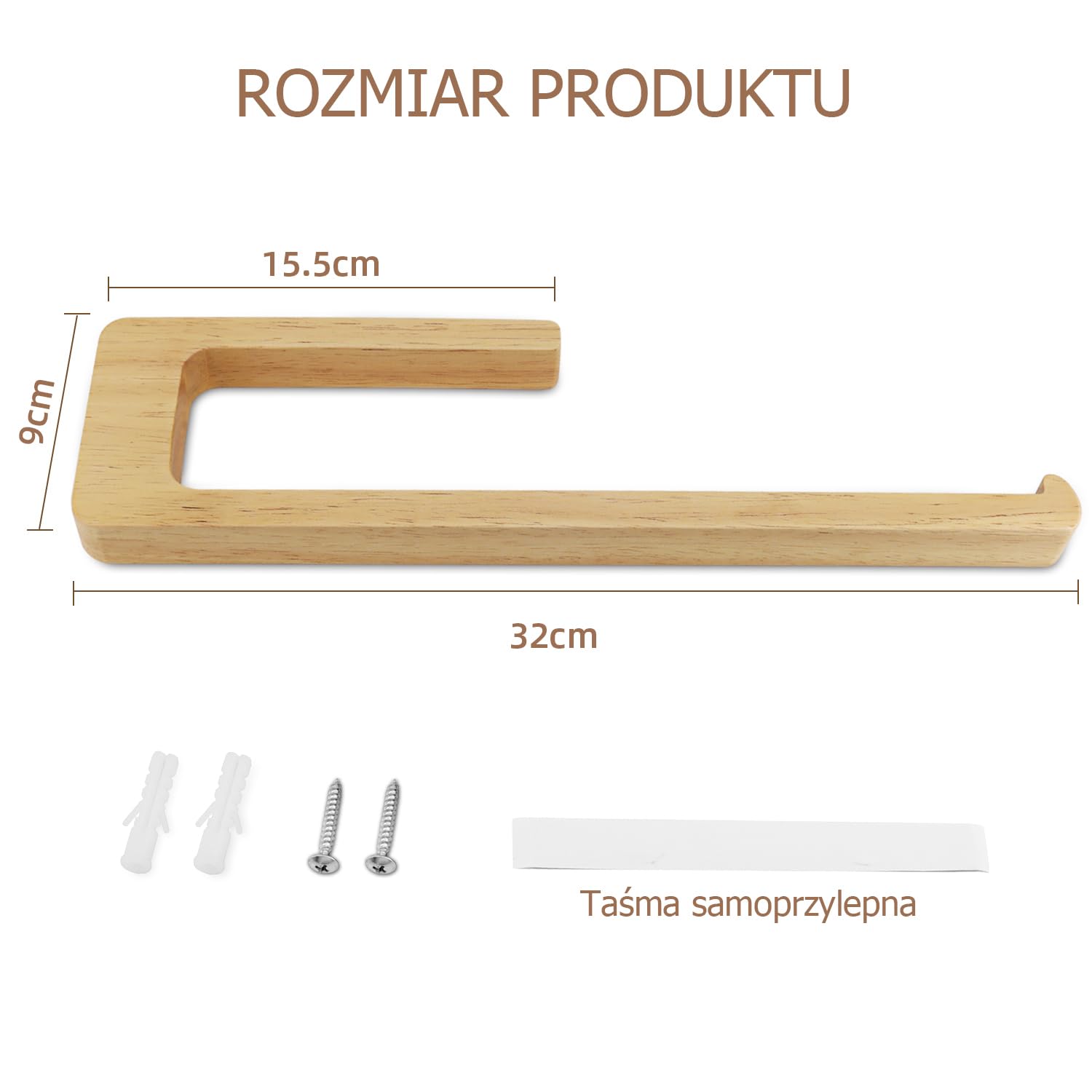 uchwyt na ręczniki kuchenne bez wiercenia, uchwyt na ręczniki kuchenne z drewna, samoprzylepny uchwyt na rolki papierowe do kuchni, uchwyt ścienny na ręczniki kuchenne, uchwyt na rolki do