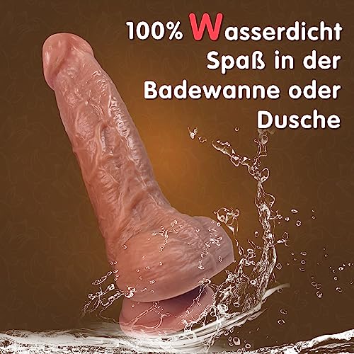 Realistischer Dildo Sexspielzeug groß Dildos Penis Plug mit Starker Saugnapf Dildo Stimulate G-Punkt Analdildo Anal Plug Erotisches Toy für Anfänger Frauen Männer Paare extrem 19,9CM – Bild 5