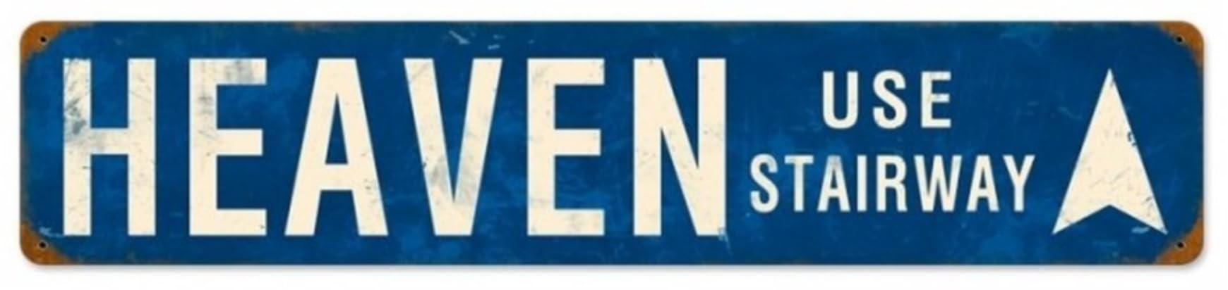 Eletina Jj10 Retro Metal Tin Sign Heaven Sign Funny Home Cave Garage Bar Wall Decoration Vintage Metal Sign 4 X 12 Inch