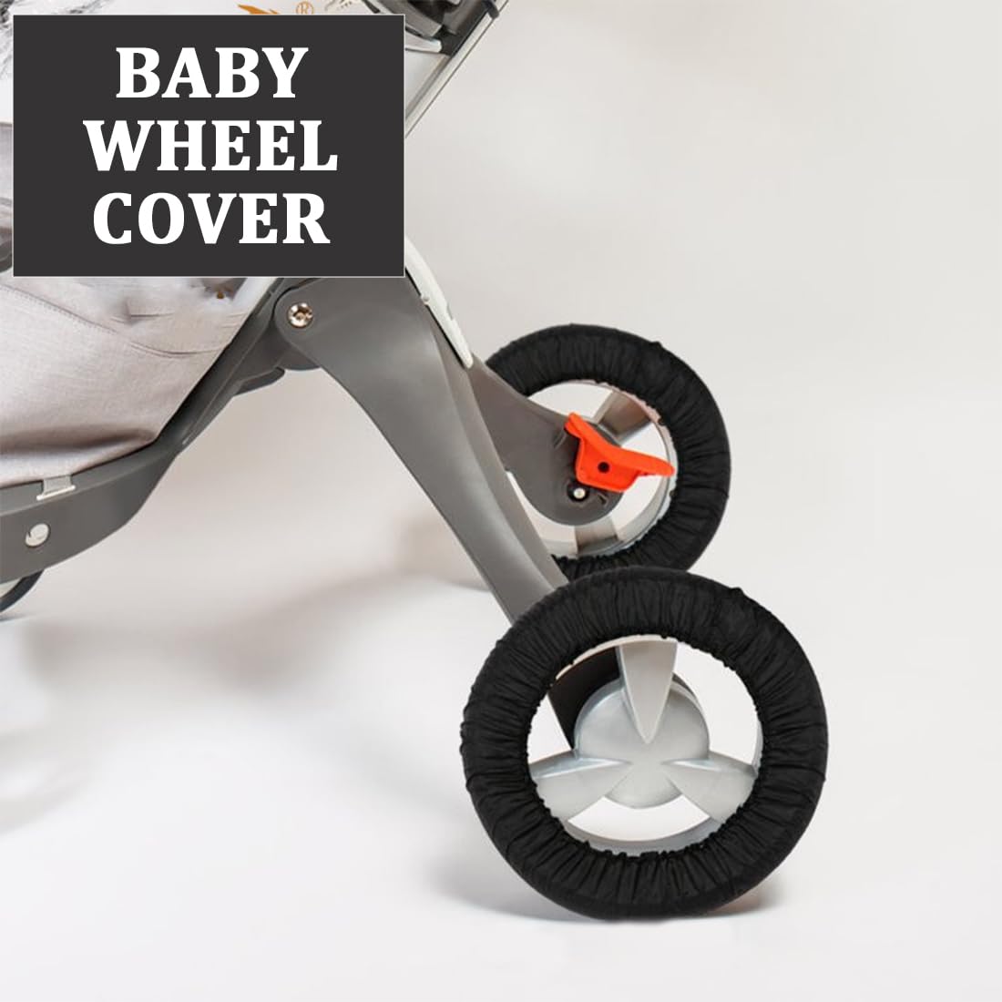 Copriruota per passeggino, 4 pezzi Passeggino Coprigambe Antipolvere Copriruota per Passeggino Accessori per Passeggino,Copriruota per Passeggino,Coperture di Protezione Ruote Antipolvere