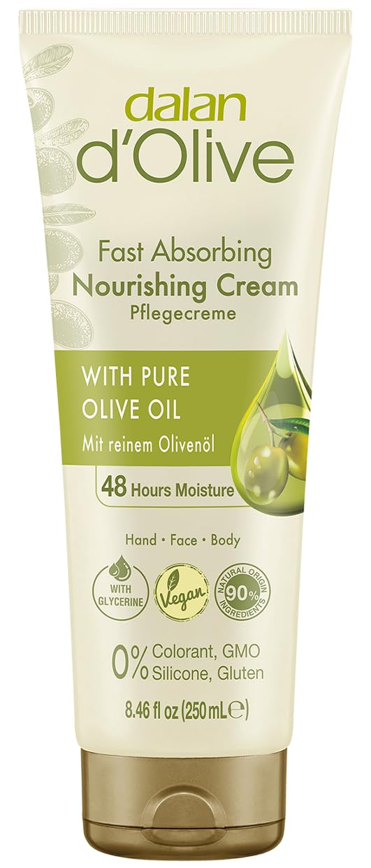 6 x Dalan d'Olive Hand & Body Moisturising Cream for Normal to Dry Skin - 250 ml
