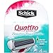Schick Quattro for Women Razor Blade Refills for Sensitive Skin with Hypo-Allergenic Aloe - 4 Count (Pack of 2)