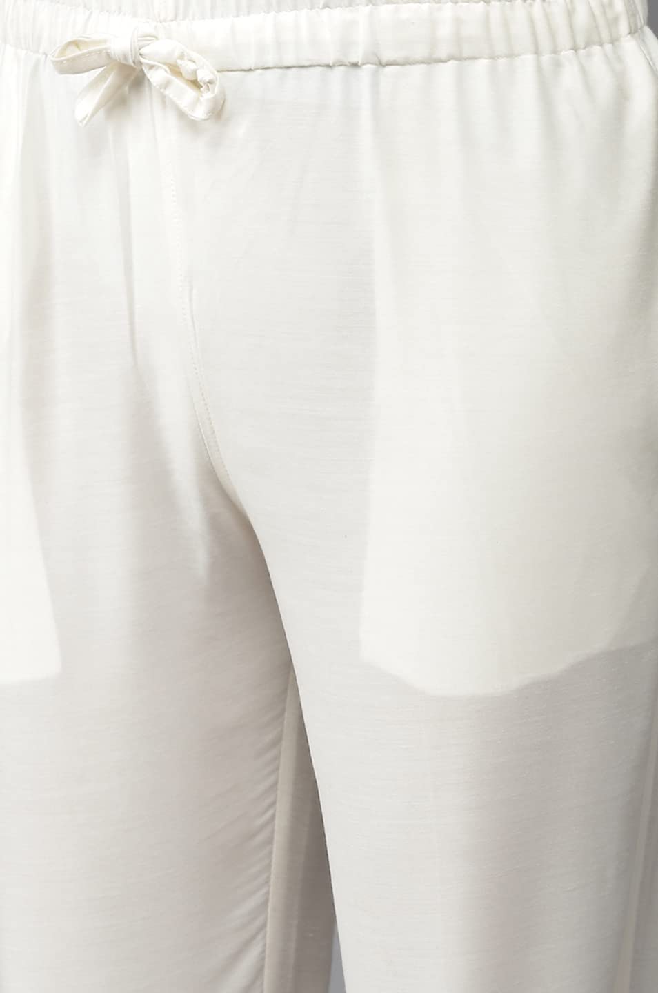 See Designs Men White Cotton Slik Straight Kurta With Pyjama