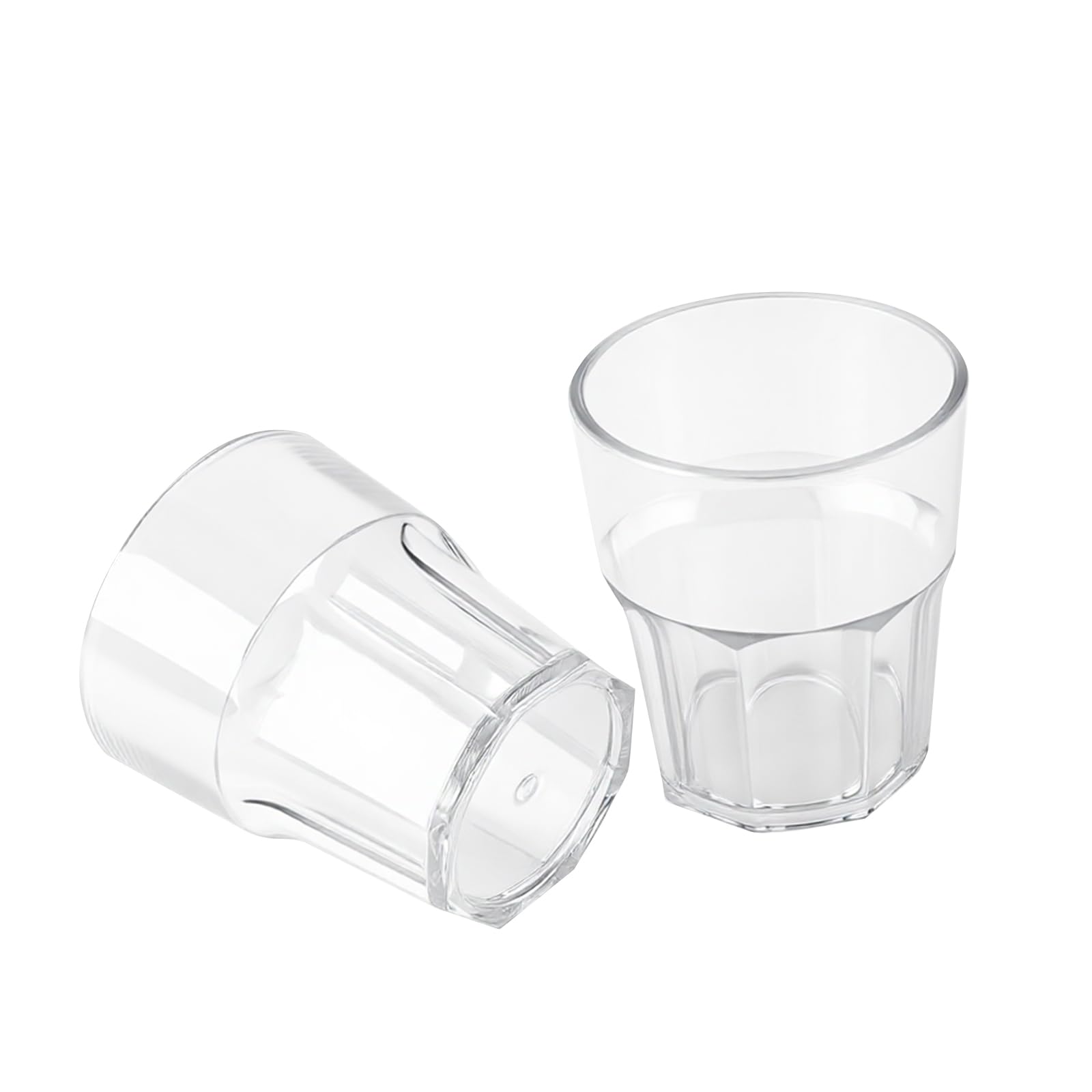 Lot de 30 gobelets en plastique transparent réutilisables de 260 ml pour cocktail, jus, whisky, vin, pique-nique, fête, camping