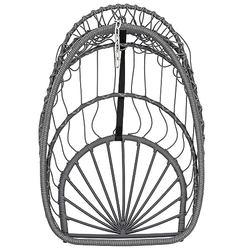 Yechen Egg Swing Chair With Stand, Rattan Wicker Hanging Egg Chair For Indoor Outdoor Bedroom Patio Hanging Basket Chair Hammock Chair With Aluminum Steel Frame thumb #4