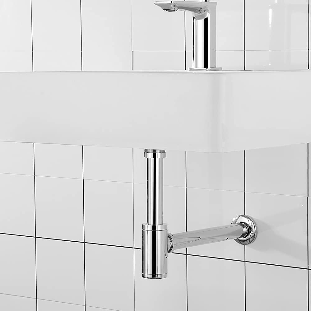 ONECE Siphon de Lavabo 1-1/4"x32 mm Universel Tube de Siphon Réglable en Hauteur Anti-Odeurs, Haute Qualité pour Lavabo Evier | Tube de Siphon Réglable en Hauteur Anti-Odeurs, Haute Qualité pour Lavabo Evier