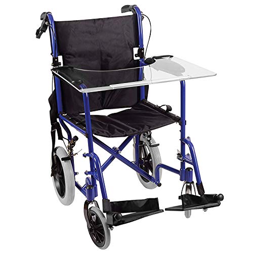 DMI Wheelchair Tray, Clear Acrylic Wheelchair Lap Tray