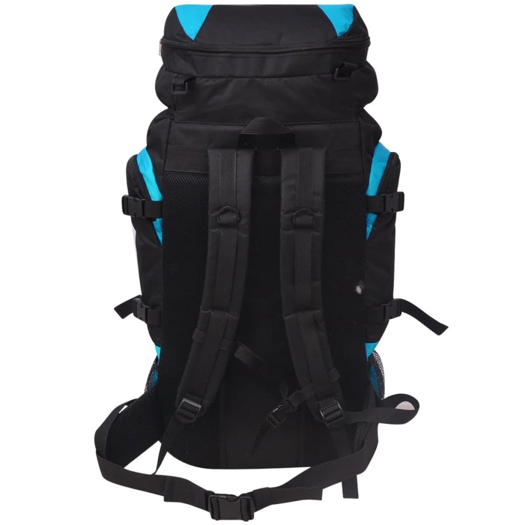 Zaino da trekking XXL da 75 l, in poliestere 600D rivestito, impermeabile, con spallacci imbottiti, cintura in vita e diversi scomparti, per campeggio, trekking e viaggi