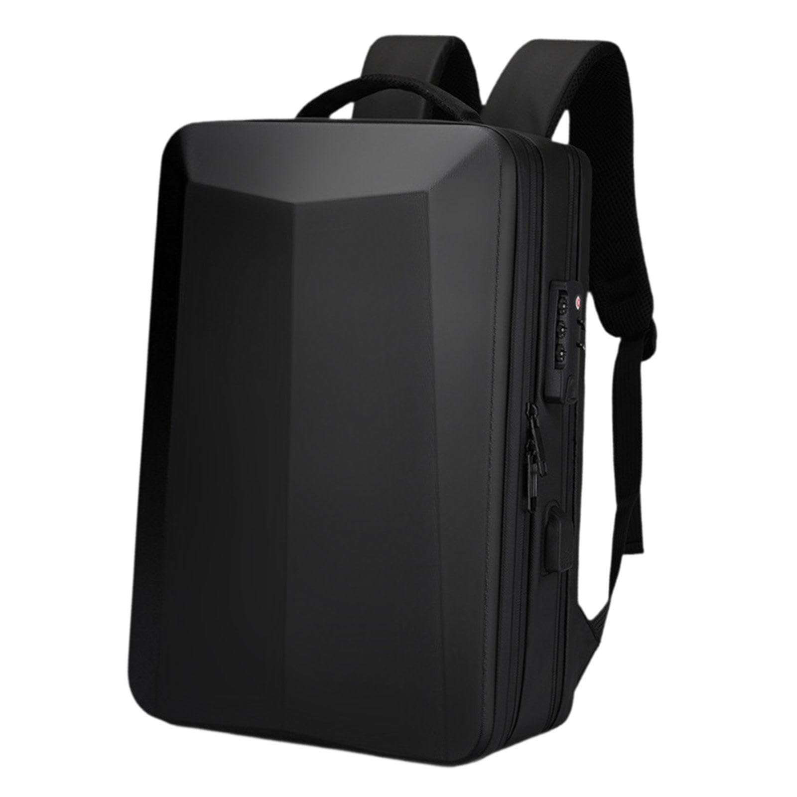 Sac à Dos pour Ordinateur Portable à Coque Rigide Sac à Dos de Jeu pour Hommes étanche, Noir 17 Pouces