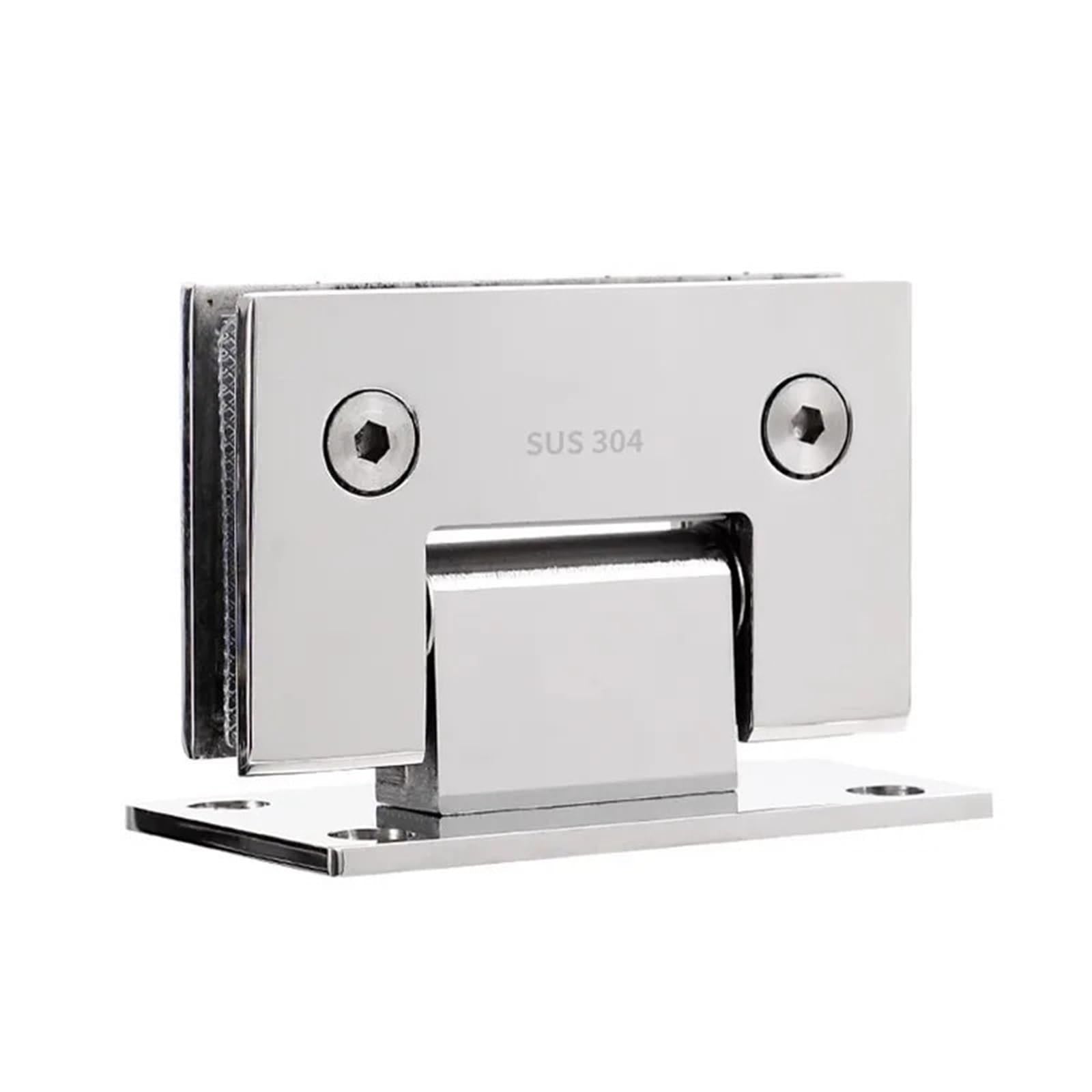 Kdhcvkz 90 Degree 1Pcs Stainless Steel Glass Door Hinge 90 135 180 Degree(90 Degree)