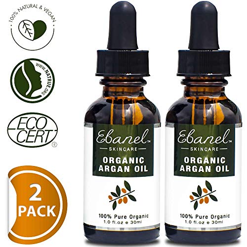 Ebanel 2-Pack of 1oz/30ml Organic Moroccan Argan Oil Serum