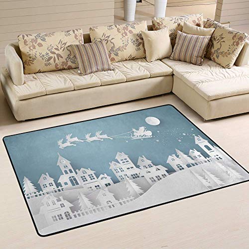 Tapis de sol Père Noël pour décorer la chambre et le salon en fête