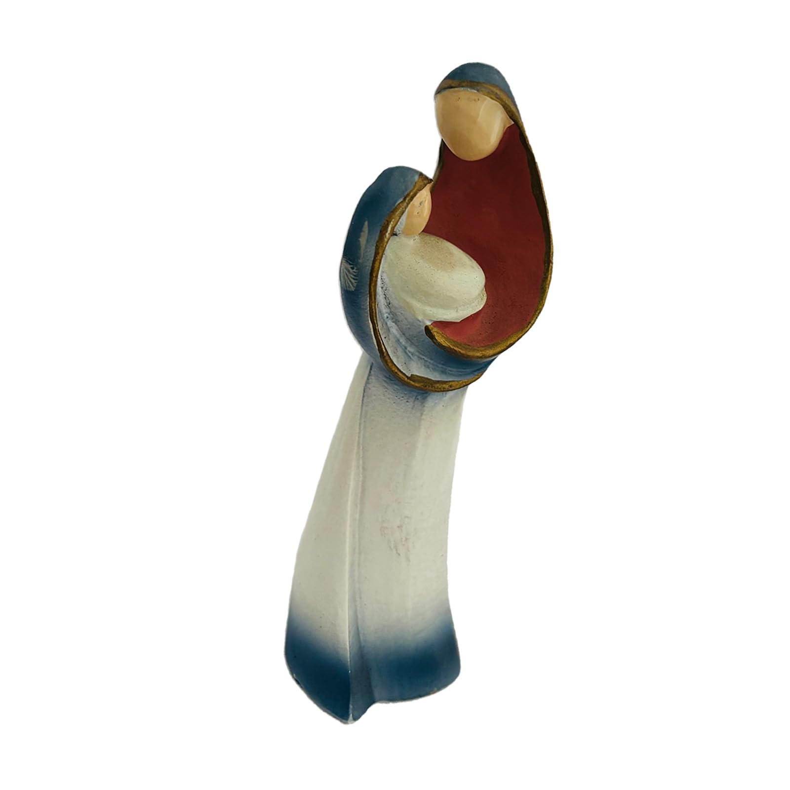 JDNH Abstract Nativity Scene Resins Holy Family Figurines Statue Holiday Religious Tabletop Decoration Collectible Ornament Abstract Nativity Scene Figurine