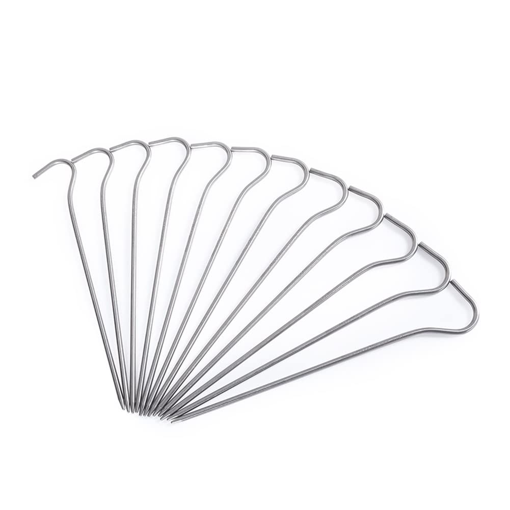 8-12pcs piquets de Tente en Alliage de Titane Camping randonnée Escalade piquets de Clous de Tente Ultra-légers Accessoires de Tente de Voyage en Plein air piquets de Tente portabl