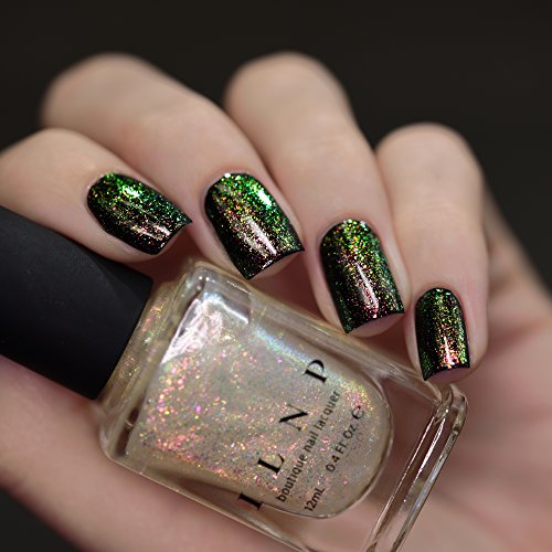 Image of ILNP Limitless - Vivid Pink, Bright Green Iridescent Topper Nail Polish