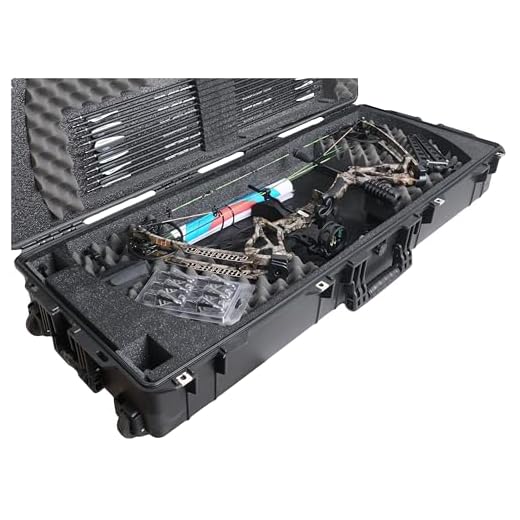 Case Club Waterproof Parallel Limb Compound Bow Pre-Cut Case with Silica Gel to Help Prevent Rust…