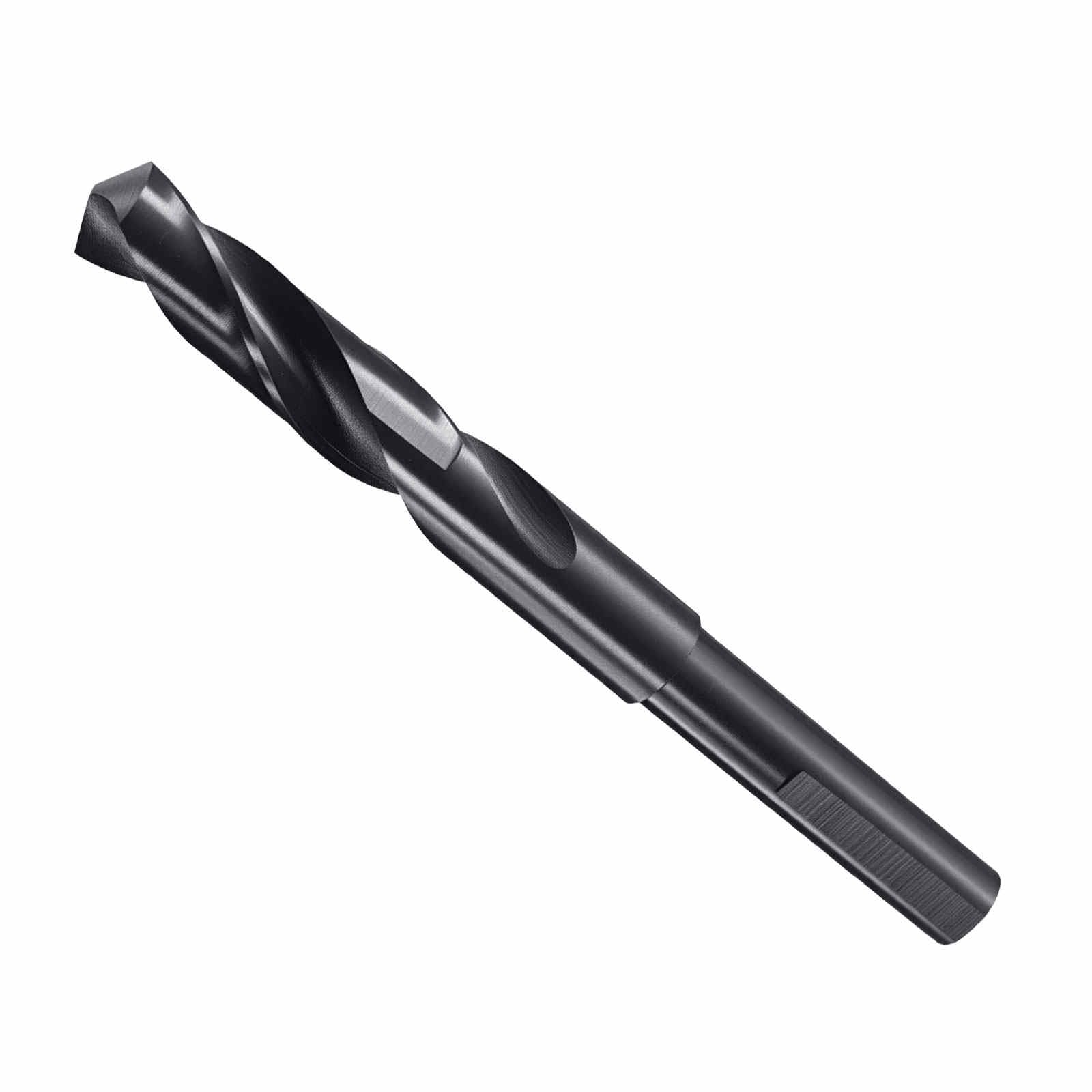 CoCud Drill Bit, 15mm Cutting Diameter, 1/2" Reduced Shank 3-Flat 4341 HSS Nitriding Black 118° Cutting Angle Bits