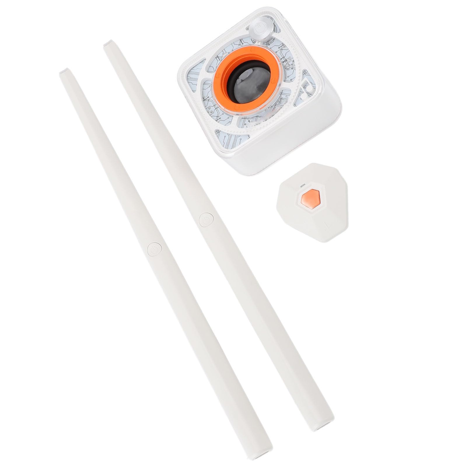 Generic Set di Batteria Elettronica Portatile con Tecnologia di realtà Virtuale per Batteristi Principianti, Materiale ABS Resistente, per Studi e Case, 2 Bacchette e Pedale