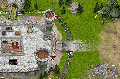 Knight Play Carpet | SM18 | Speelmat van hoge kwaliteit voor de kinderkamer ideale accessoires voor speelfiguren van Schleich, Playmobil, Papo, Bullyland & Co | 150 x 100 cm | STIKKIPIX