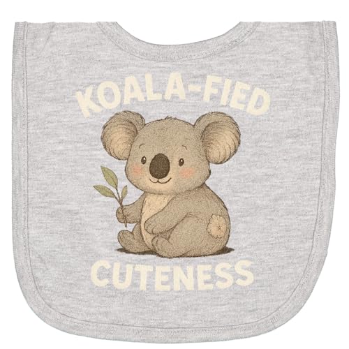 inktastic Koala Fied Cuteness Adorable Koala Illustration Newborn Bib