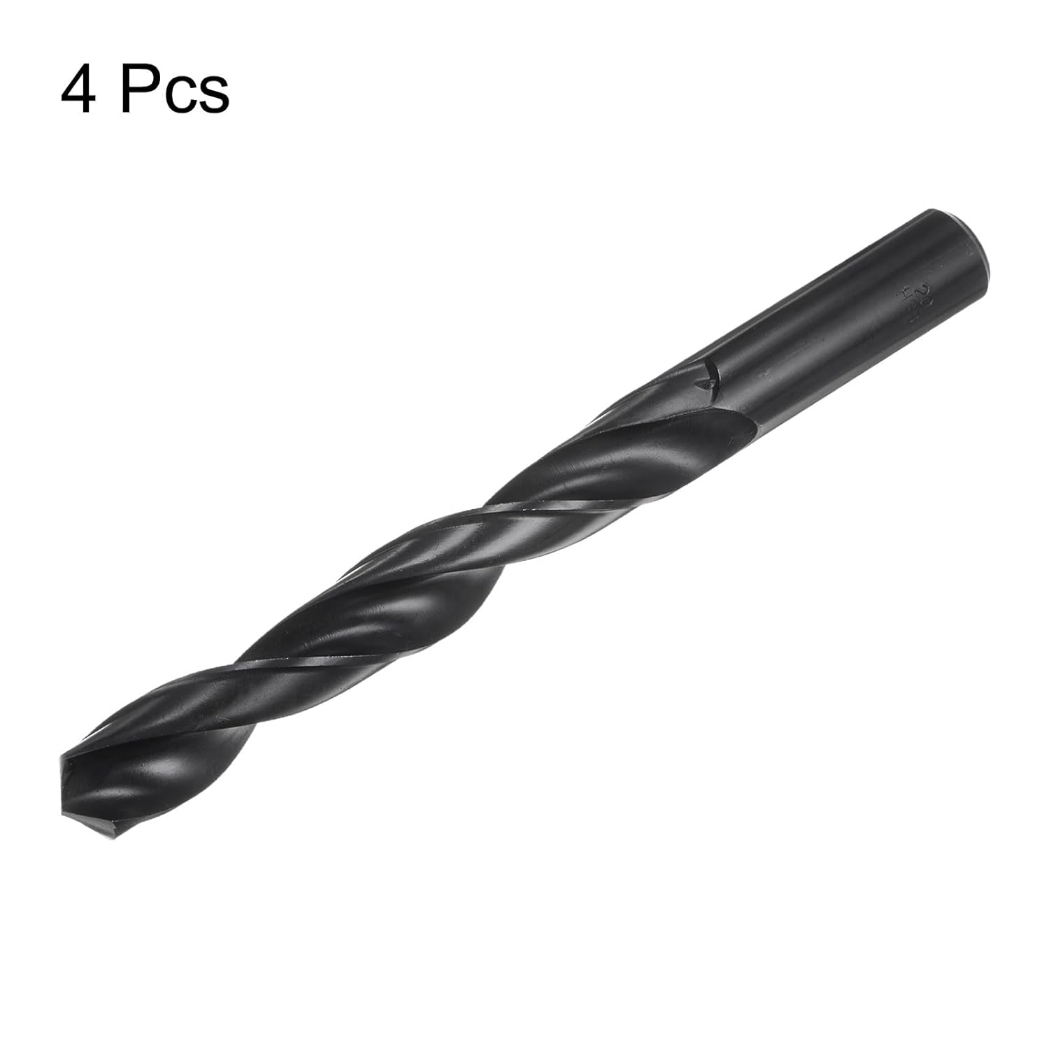 HARFINGTON 4pcs Jobber Drill Bits 20mm (25/32") Nitride Coated High Speed Steel (HSS) 4241 Twist Drill Bits for Stainless Steel Copper Aluminum Alloy Metal Wood Plastic, Black